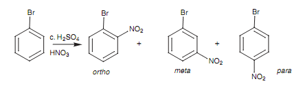 Electrophilic aromatic substitution   nitration of benzene