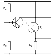 Explain by using a circuit diagram a darlington pair ...