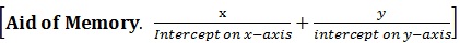 Standard Forms of Straight Lines