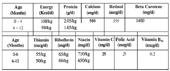1176_Define Calcium requirements of infants.png