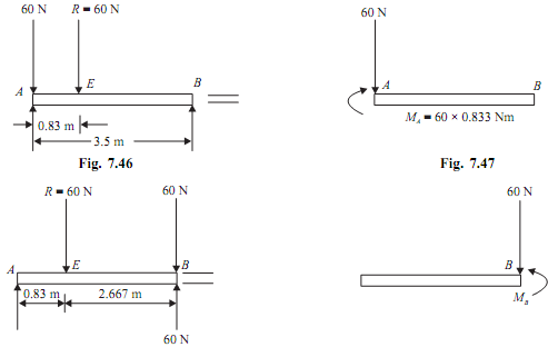 1568_Example of Reduce system to a single force and couple.png