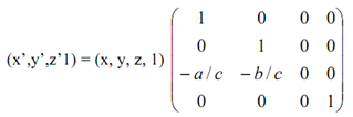 1961_Derive the common transformation of parallel projection.png