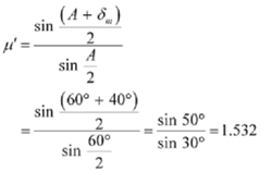 2477_Evaluate refractive index of the material of the prism.png