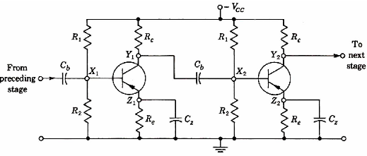 541_Construction of a two stage RC coupled amplifier.png