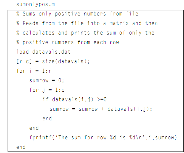 Combining Nested For Loops And The If Statements Matlab In Statistics ...